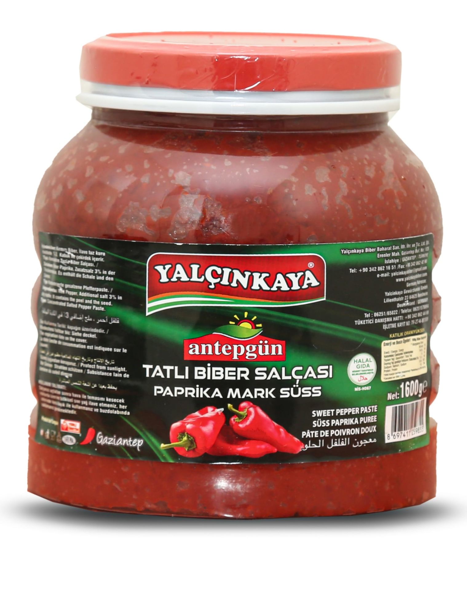 Yalcinkaya Sweet Pepper Paste 1600g*6