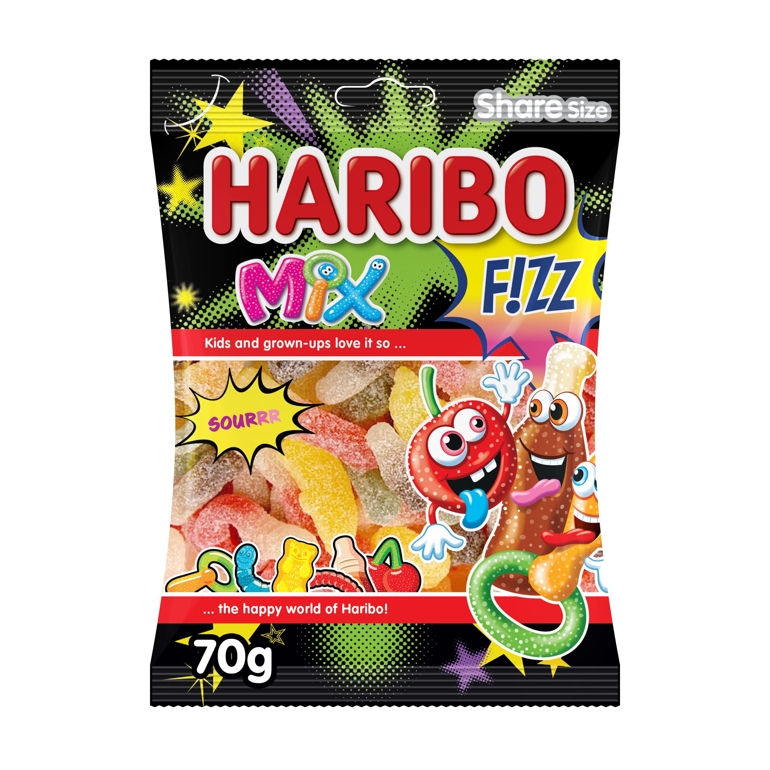 Haribo Fizz Mix 80g*24