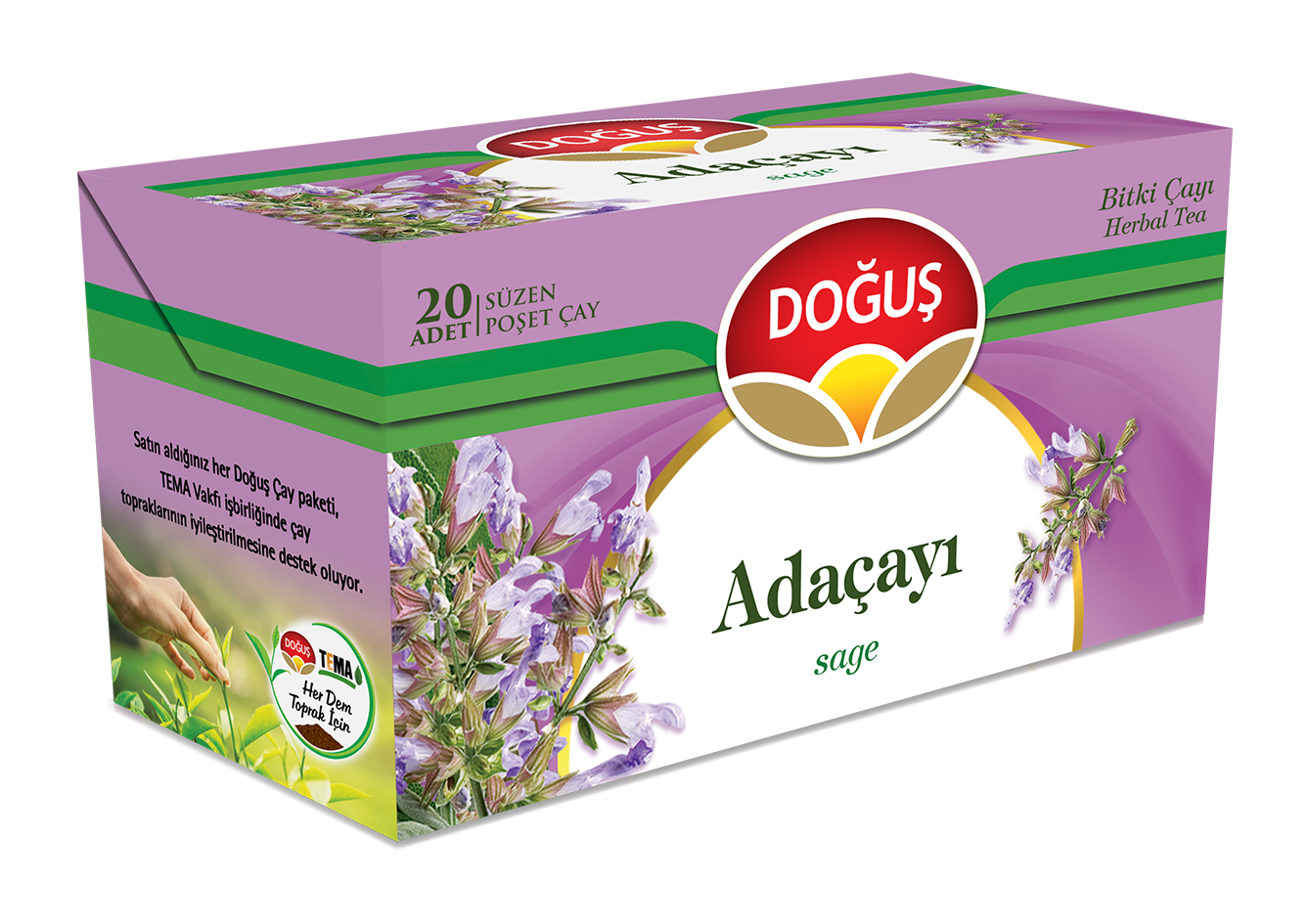 Dogus Sage Herbal Tea Bags 20pcs*12