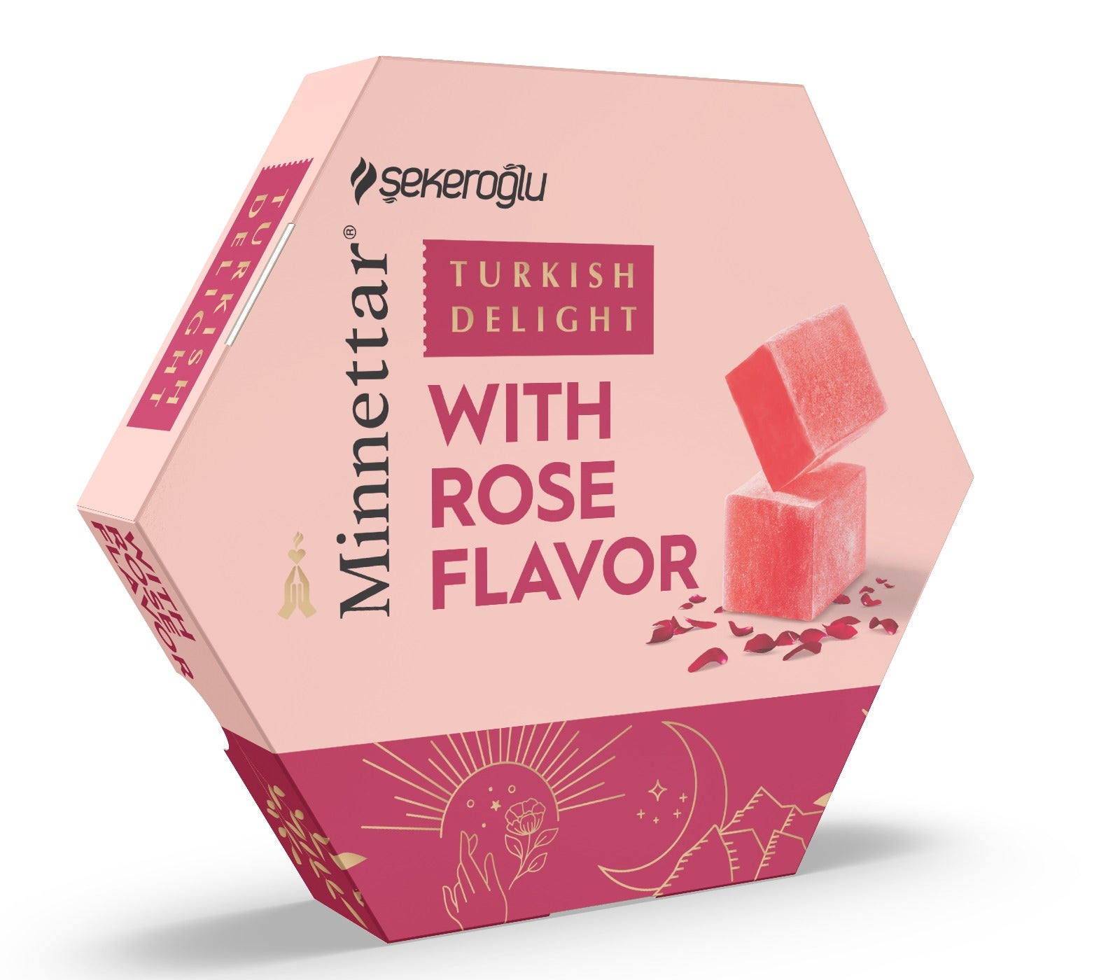 Sekeroglu Turkish Delight HEX Rose 200g*24