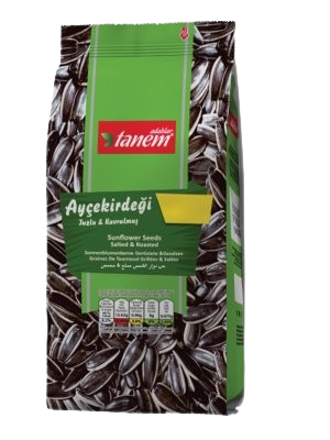 Tanem Sunflower Seeds Black Roasted and Salted 270g*12