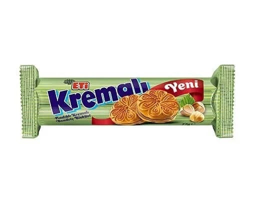 Eti Kremali Biscuit Hazelnut 61g*24