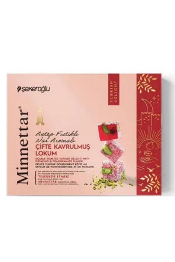 Sekeroglu Turkish Delight Pistachio and Pomegranate 300g*12