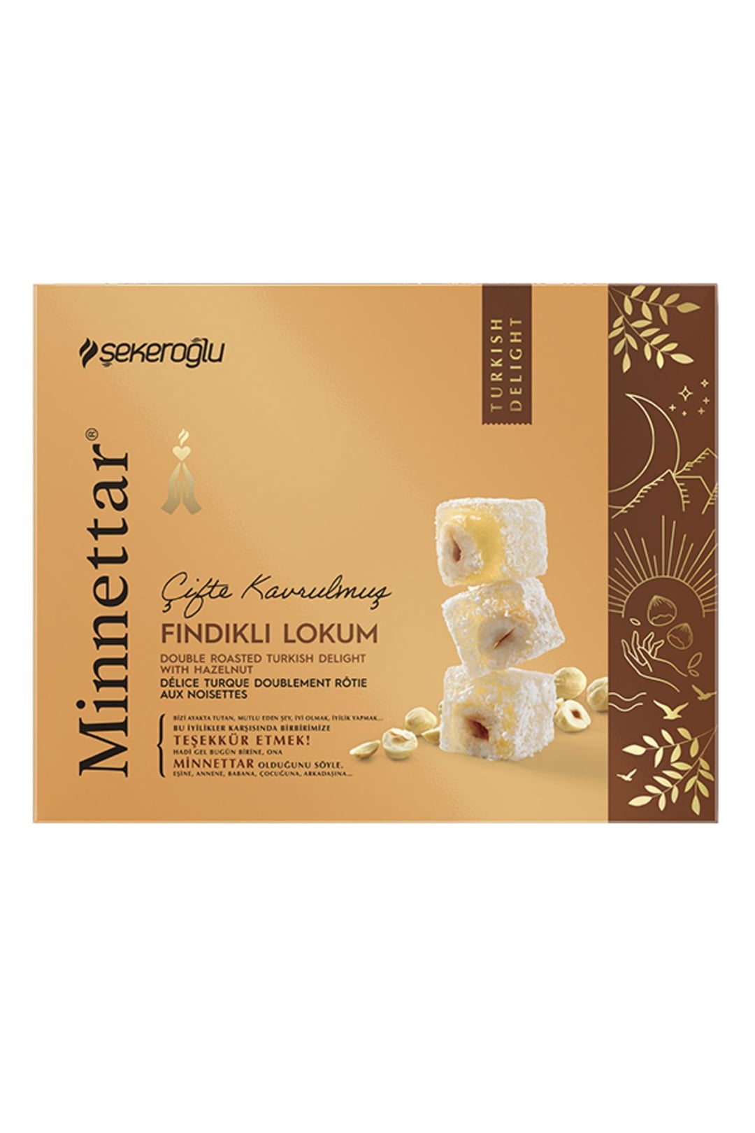 Sekeroglu Turkish Delight Hazelnut 300g*12