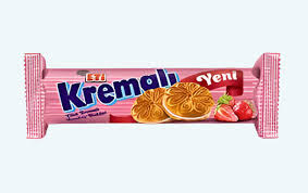 Eti Kremali Biscuit Strawberry 61g*24