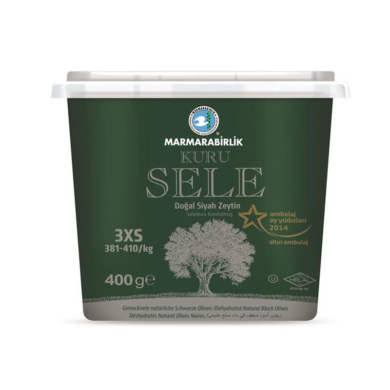 Marmarabirlik Black Olives Dried (3XS) 400g*12