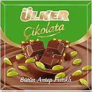 Ulker Kare Pistachio Coated Chocolate 60g*36