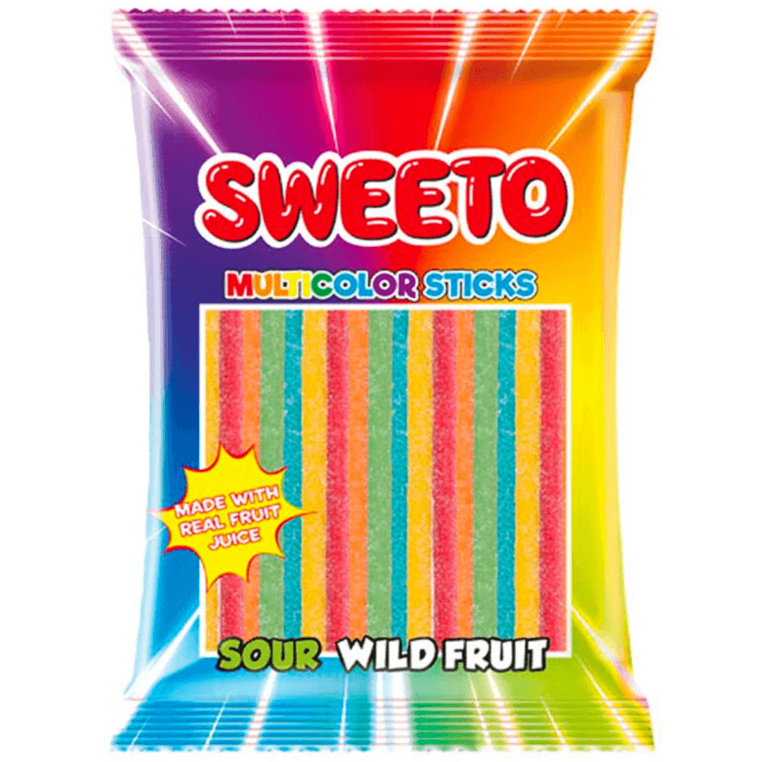 Sweeto Rainbow Sticks 80g*12